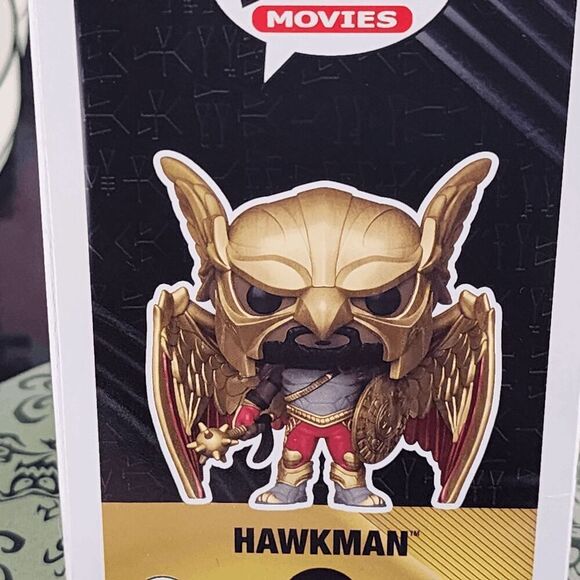 💕 NWT Funko Pop! Black Adam Hawkman #1236 DC Figure #7169 💕 - Picture 3 of 6